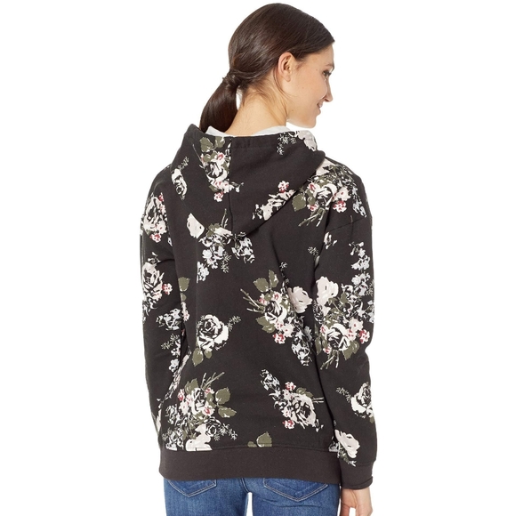 NWT Vans Floral Hush Hoodie Hooded Sweatshirt - Picture 2 of 2